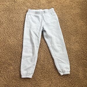 Aritzia TNA Light Gray Sweatfleece Sweatpants